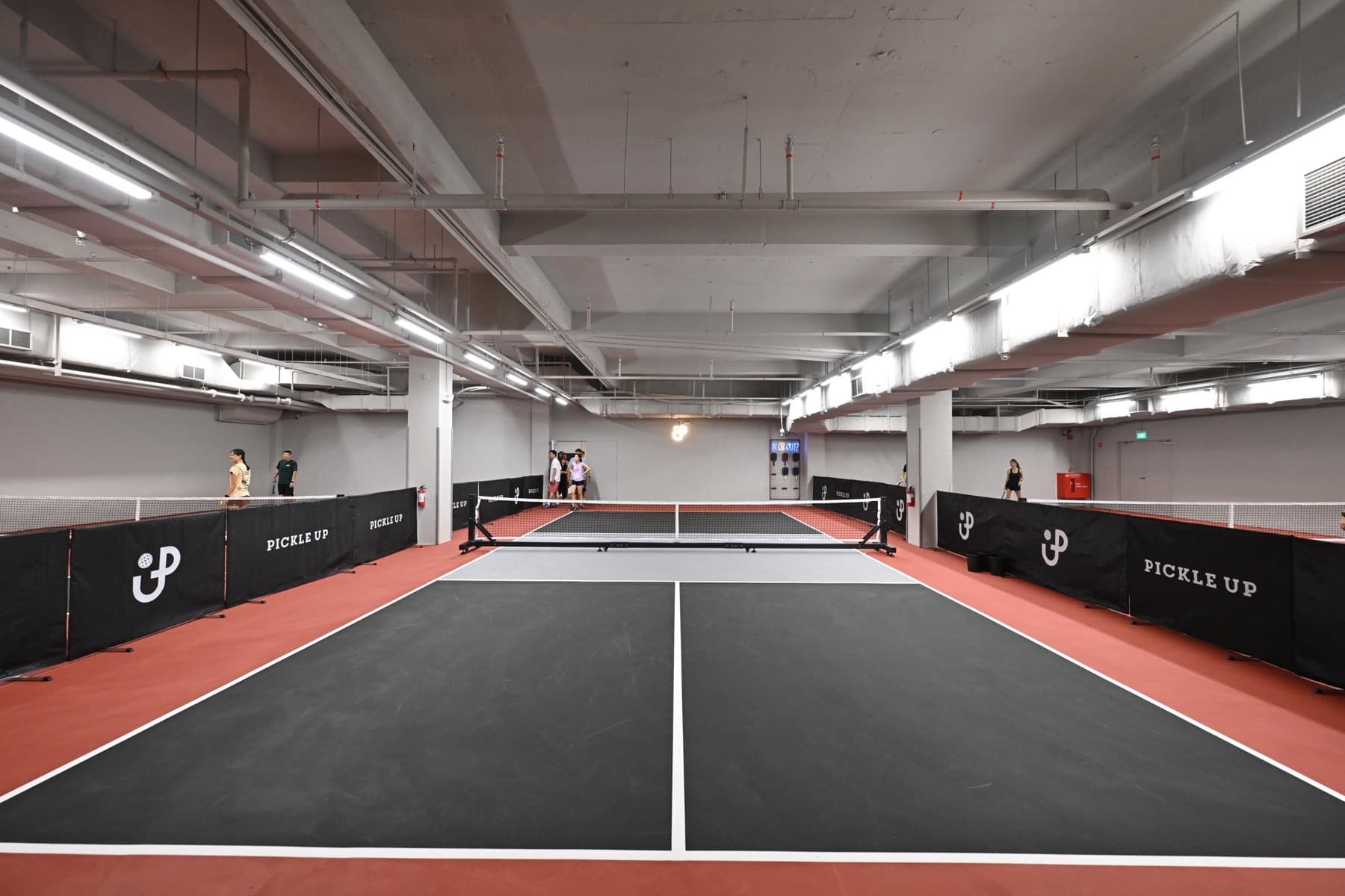 Court 3, an Executive court, empty, looking down the length of the court.